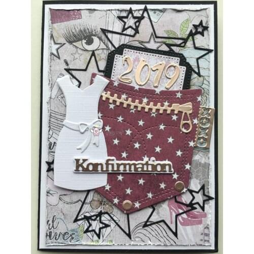 Mmao Crafts Metal Steel Cutting Dies New 2019 New Bow lace skirt Stencil For DIY Scrapbook Paper/photo Cards Embossing Dies