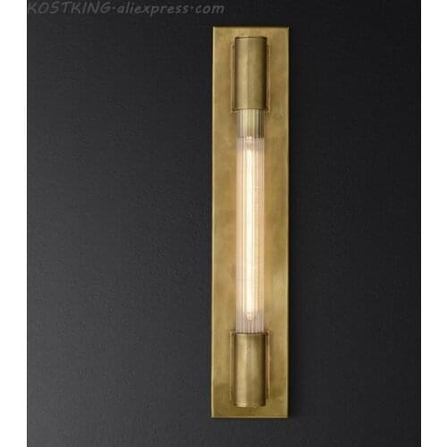 RH postmodern designer minimalist Nordic model room bedroom bedside living room hotel wall lamp