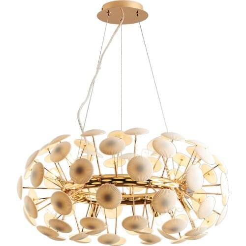 Modern Creative Ceramic Pendant Lamp Mushroom Umbrella Decoration Branch Chandelier G9 LED Dimmable Luxury Living Dining Room