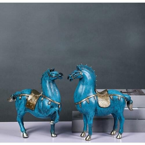 Modern Horse Statue Home Decor Animal Ornament Sculpture Art Figurine Decoration for Bookshelf, TV Stand, Cabinet Home Office