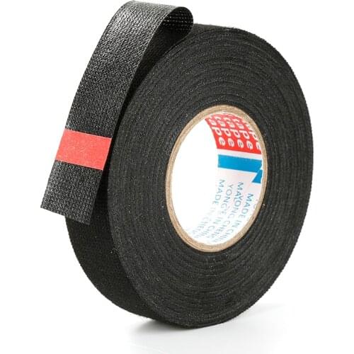 Heat Resistant Adhesive Cloth Fabric Tape Home Improvement Car Auto Cable Harness Wiring Loom Width 9/15/19/25/32 MM