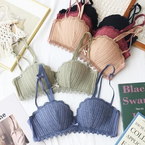 High Quality Sexy Bras 3/4 Cup Push Up Women Bra Fashion Lace Lingerie Wireless Adjusted Female Bralette Intimates Underwear