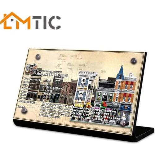 Acrylic material display stand nameplate, suitable for creators and experts 10255 building block model