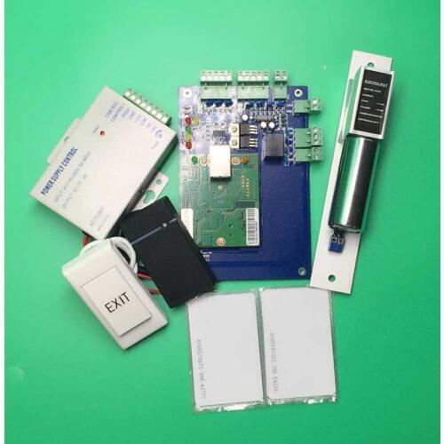 WIEGAND TCP/IP Network Access Control Board Panel Controller For One Door Rfid Slave Reader Electric Lock Power Supply