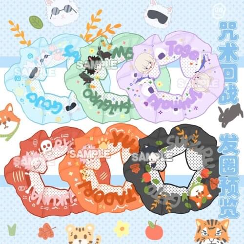 Anime Jujutsu Kaisen Cosplay Gojo Satoru Yuji Itadori Hairpins Hair Ring Inumaki Toge Handmade Headwear Gifts For Girls CS549