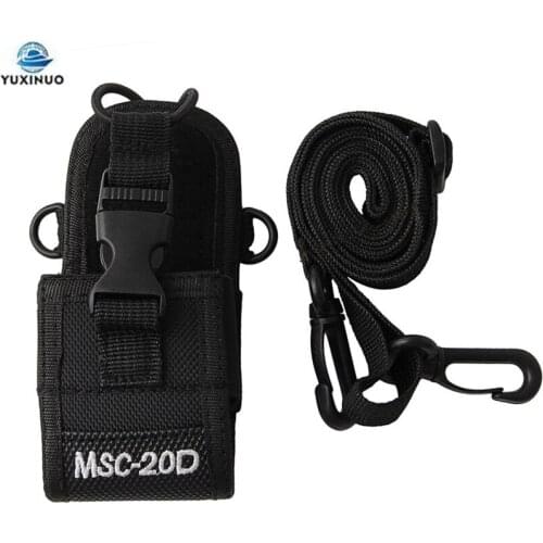 MSC-20D Walkie-Talkie Nylon Pouch Bag Holster Carry Cover Case for Kenwood BaoFeng UV-5R UV-9R Plus Motorola GP328 GP3188 Radio