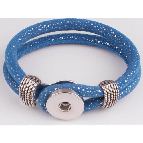 For Women purple Snap Button Jewelry Korea Cashmere Bracelet Br1788 (fit 18mm 20mm Snap)