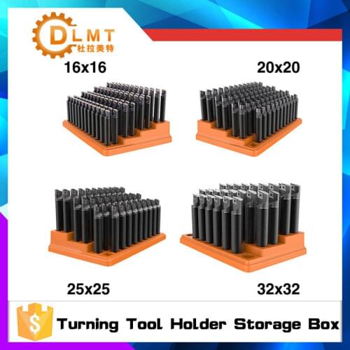 1PC External Turning Tool Holder Storage Box 16X16 20X20 25X25 32X32 Hard plastic storage and finishing rack