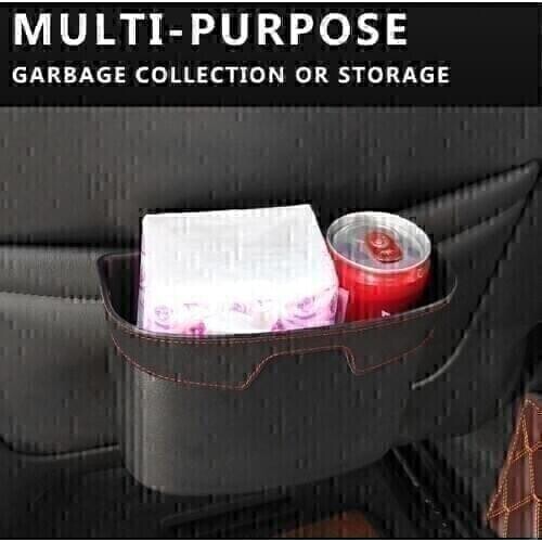 Car Door Trash Rubbish Can Garbage Dust Seat Back Dustbin Case Bag Storage Box for Tesla model 3 y s x Car Accessories