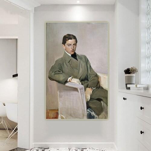 Citon Joaquin Sorolla《Joaquín》Canvas Art Oil Painting Artwork Poster Picture Background Wall Decor Home Living room Decoration