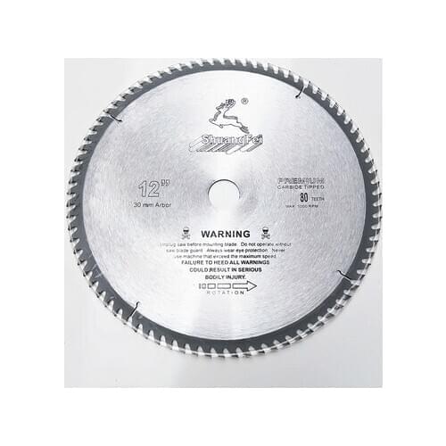 12" 305mm Circular Saw Blade Wood/Aluminum Cutting Tool Cemented Carbide 40 60 80 100 Teeth