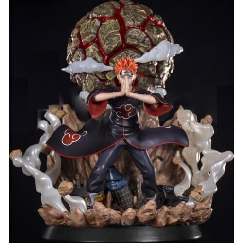 24cm Anime Naruto Shippuden GK Nagato Deva Path Pain Chibaku Tense Statue PVC Action Figure Collectible Model Doll Toys Gift
