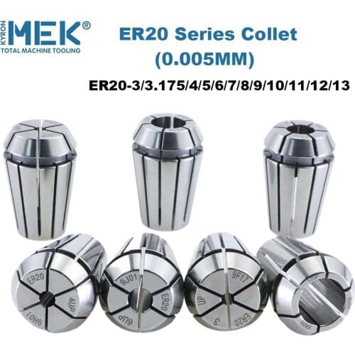 ER20 NO-RUST collet chuck ER20-4.0 ER20-6.0 ER8.0 with good quality & good price 0.005mm material cnc parts