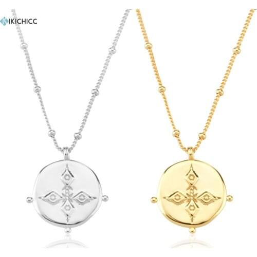 KIKICHICC 925 Sterling Silver Gold Pendant Cross Medal 2021 Choker Long Chain Luxury Women Weddng Jewelry Wholesale Party Rock