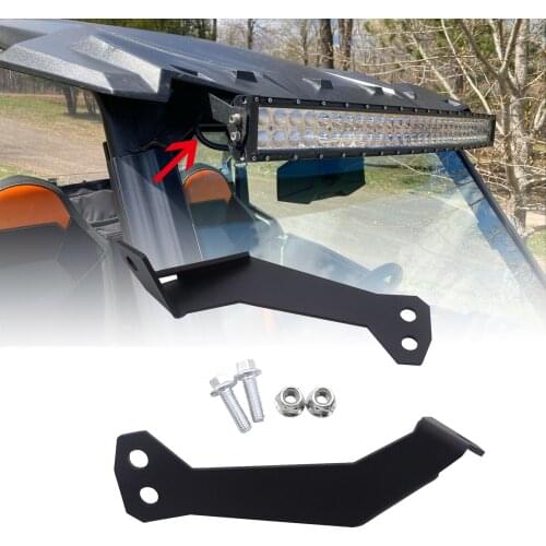 Wsen For Polaris RZR 900 1000 Upper Roof Roll Bar Cage Mounting Brackets For 32” Straight/Curved LED Light Bar
