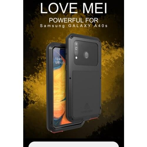 Love Mei Powerful Metal Case For Samsung Galaxy A30S A40S A50S A70S Rugged Shock Dirt Proof Water Phone Armor Case For A20 A30