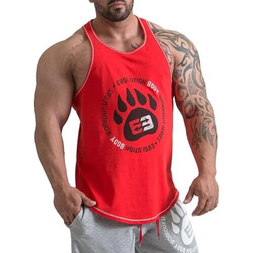 Mens Summer Fitness Bodybuilding Muscle Sleeveless Undershirt Gym Running Exercise Sport Tank Top Men Vests Casual Singlets