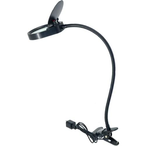 3X 10X 500MM Clip-on Desk Magnifying Glass with LED Lamp for Reading/ Watching /repairing cell phone PCB