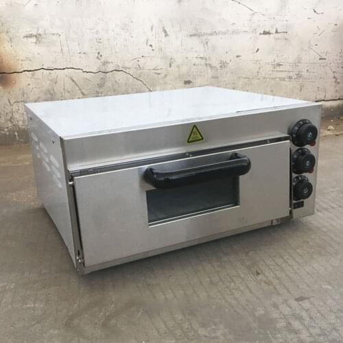 Small single layer pizza oven, commercial electric oven, one and two layer electric oven, stainless steel timing slate oven