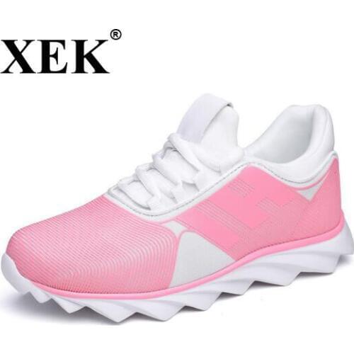 XEK 2018 New Running Sneakers For Women Ladies Breathable Sneakers Free Run Sports Walking Outdoor Athletic Shoes For Women JH37