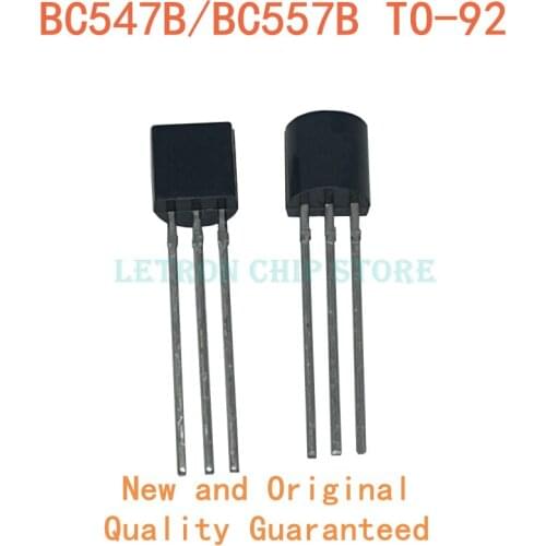 50PCS BC547+BC557 TO92 25pair BC547B BC557B Each 25Pcs Transistor TO-92 new and original IC Chipset