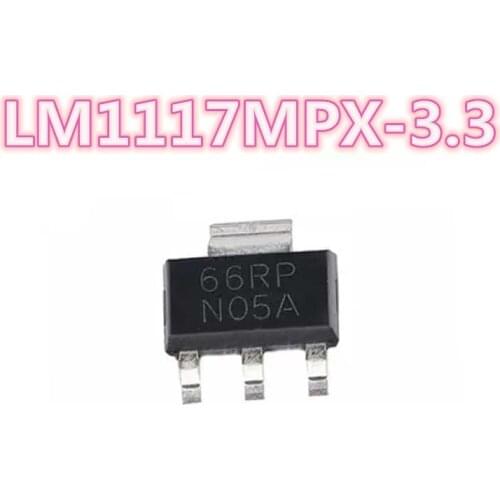 New original Good quality LM1117MPX-3.3 LM1117MPX 1117MPX-3.3 NO5A SOT-223 PMIC linear regulator chip Free shipping