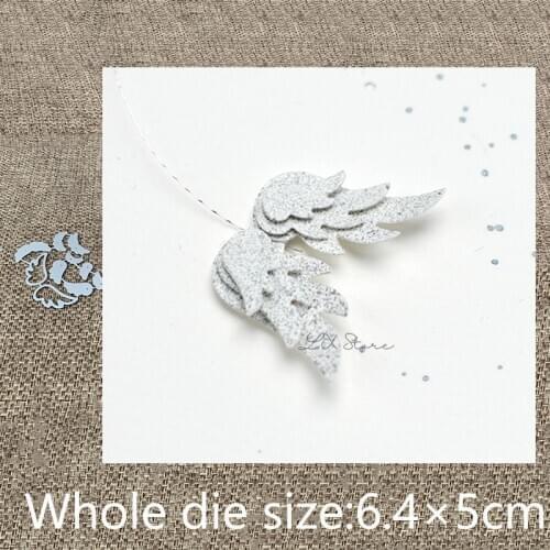 New Design Craft Metal stencil mold Cutting Dies 10pcs wings decoration scrapbook die cuts Album Paper Card Craft Embossing