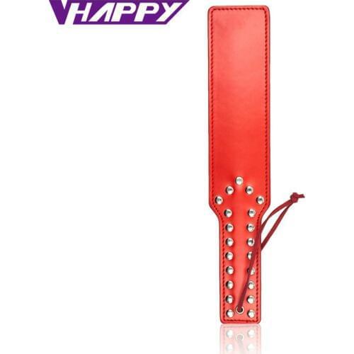 Sex Fantasy Toys PU Leather Whip Spank Paddles Butt Slap Flogger For Couples Adult Sex Games Toy Passion Shot Whips VP-PE005003A