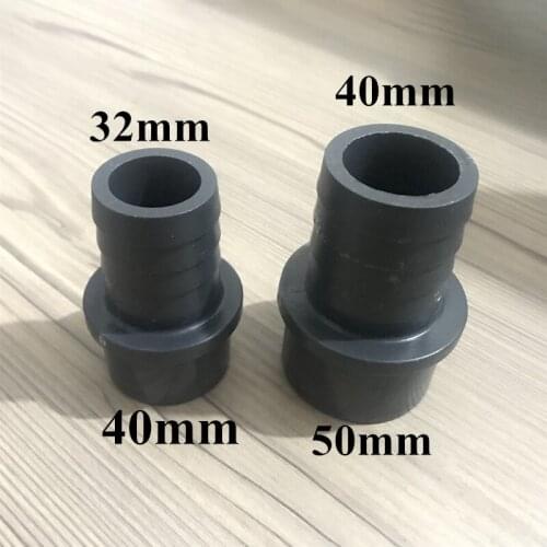 Plug O.D40mm to 63mm Hose Connector Quick Connector Hard Tube Plastic Pagodas Joint Pvc Pipe Adapter For Garden Irrigation 1 Pcs