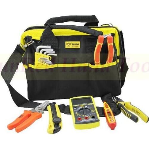 BESTIR taiwan made excellent quality oxford PVC small size 30*22.5*25cm hard type toolbags ,NO.05131