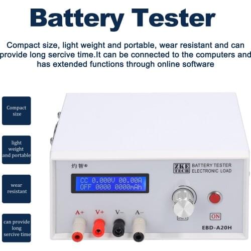 EBD-A20H Battery Capacity Tester Electronic Load Power Tester Discharge Meter 20A