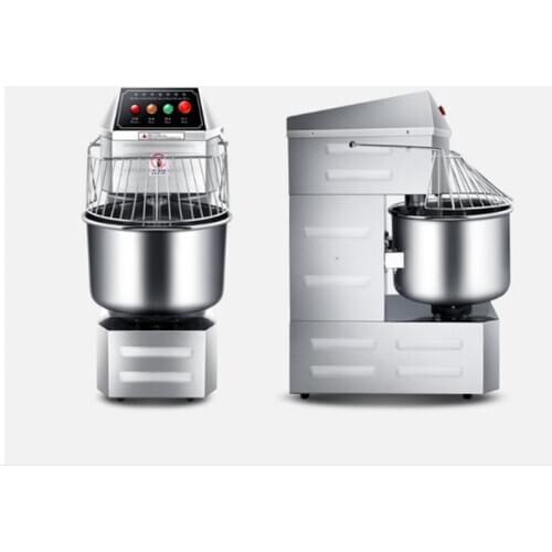 CE Approved Bakery Shop 20Liter90kg Spiral Dough Mixer Pizza Dough Kneading Machine Double acting double speed