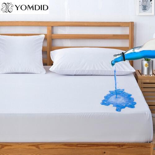Waterproof Mattress Pad Cotton Mattress Protector Waterproof Air-Permeable Anti Dust Mite Home Hotel Hospital Cover For Mattress