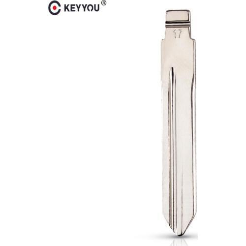 KEYYOU 17# Replacement Flip Remote Key Blade Car Key blank For Citroen Elysee Picasso Remote Key