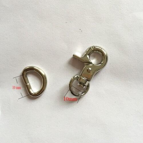 10mm 13/8" Trigger Snaps Swivel Clips and D ring