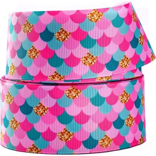 10yards different sizes lovely bling pattern ribbon printed grosgrain ribbon