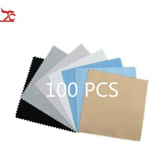 100pcs Polish Cloth Retail Jewelry Polishing Burnishing Buffing Clean Tool Jewelry Cleaner Rub 80x80mm