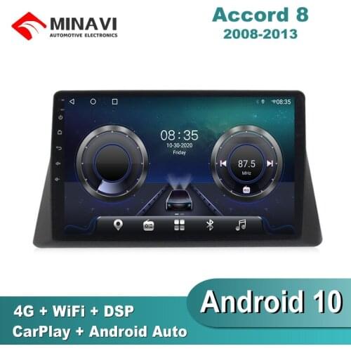 10'' Android9 For Accord 2008-2013 Car Radio Multimedia GPS Navigation Navi Player Auto Stereo WIFI 2 din