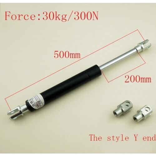 Free shipping 500mm central distance, 200 mm stroke, pneumatic Auto Gas Spring, Lift Prop Gas Spring Damper