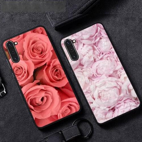 Colorful Flower Rose Peony Phone Case For Samsung A51 A32 A52 A71 A50 A12 A21S S10 S20 S21 Plus Fe Ultra