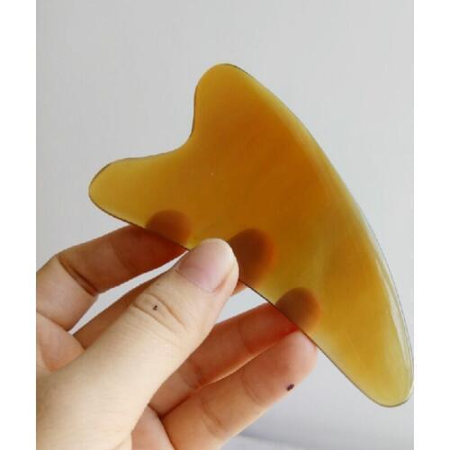 Gua sha massage tool New White Buffalo Horn Guasha Board Body Gua Sha Scraping Facial Massage Household Care Tool Chinese