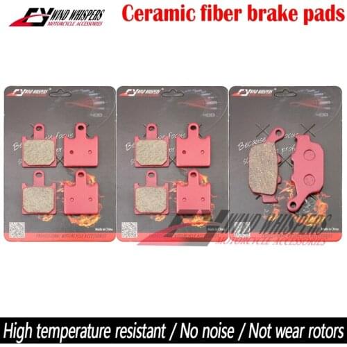 Motorcycle Ceramic Front Rear Brake Pads For Kawasaki Z750R Z750 R Z 750R Z 750 R Non ABS / ABS 2011 2012
