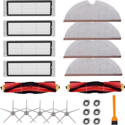 22Pcs Accessories Kit For Xiaomi Roborock S4 S5 S6 E4 E20 E25 E35 S50 Robotic Vacuum Cleaner Replacement Parts