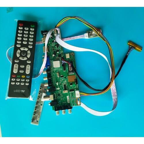 Kit For LP141WX3-TLA1/LP141WX3-TLA2 1 CCFL LCD TV VGA USB AV Digital HDMI Panel remote DVB-T 30pin Controller board 1280X800