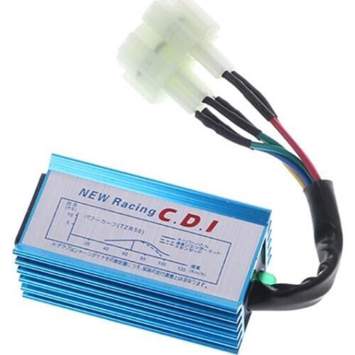 6 Pin Racing CDI Ignition Box Motorcycle AC GY6 Round Pin For 50cc 90cc 110cc 125cc 150cc 2Stroke Engine Moped Scooter ATV Quad