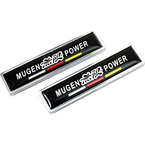 Car Door Body Decor Side Stickers Badge Emblem Decals for Mugen Logo for Honda Civic CRV Crosstour Odyssey Insight CRZ Fit HRV