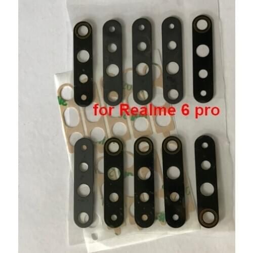 100Pcs New Back Rear Camera Glass Lens Cover with Sticker For Realme 5 5s 6 6i Pro 7 7i C1 C2 C3 X2 PRO X50 C11 C12 C15 C17