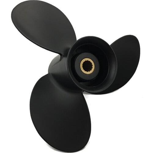Boat Propeller 9.25x10 for Mercury 9.9HP-15HP 3 Blades Aluminum 14 Tooth RH OEM NO: 48-897752A11 9.25x10