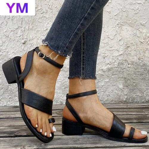 Summer New Women High Heel Sandals Vintage Elegant Lady Shoes Outdoor Zapatos De Mujer Tacon Sapatos Femininos Buckle Strap Hot