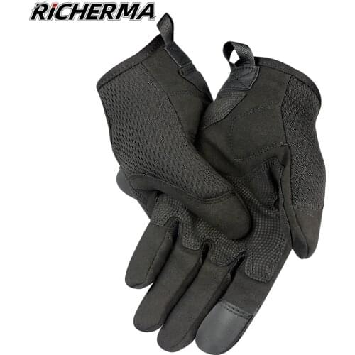 Summer Motorcycle Gloves Male Full Finger Men Motorbike Gloves Knuckles Protection Touch Screen Work Gloves For Pitbike Enduro
